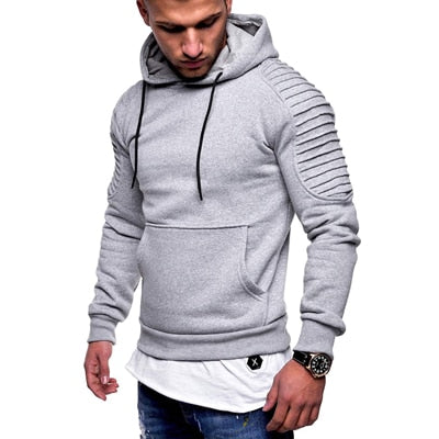 Blusa Moletom Casual De Inverno Hector Cinza Claro / P