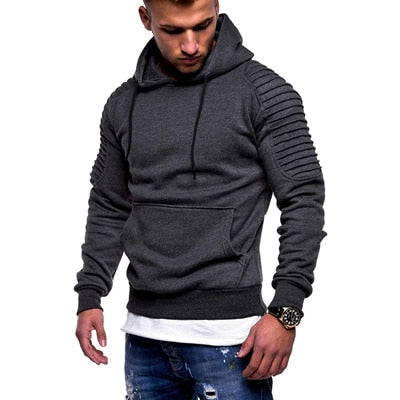 Blusa Moletom Casual De Inverno Hector Cinza Escuro / P