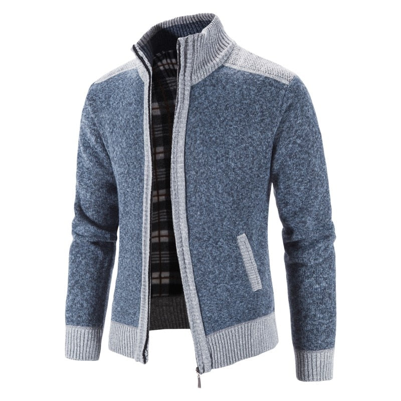 Jaqueta Masculina Cardigan Azul / P 01