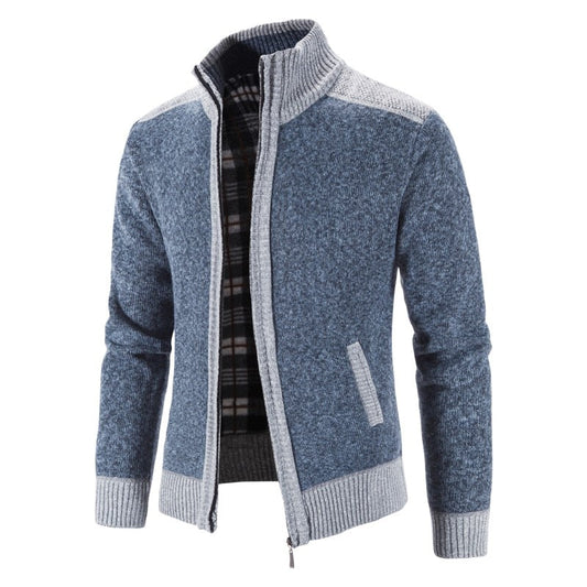 Jaqueta Masculina Cardigan Azul / P 01