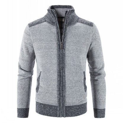 Jaqueta Masculina Cardigan Cinza Claro / P 01