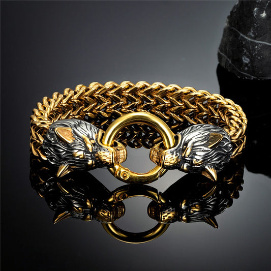 Pulseira Viking Lobo 19Cm