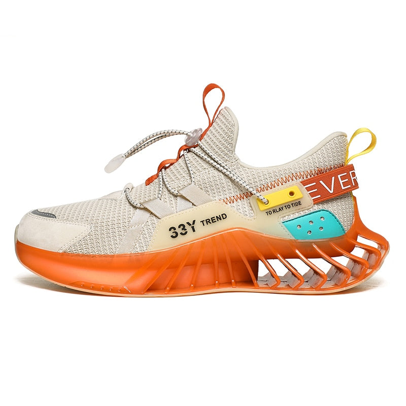 Tênis Esportivo Dynamic Bege / Laranja 40