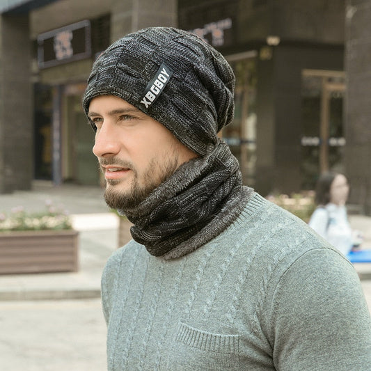 Kit Inverno Elegante Touca E Cachecol Cinza Escuro | +