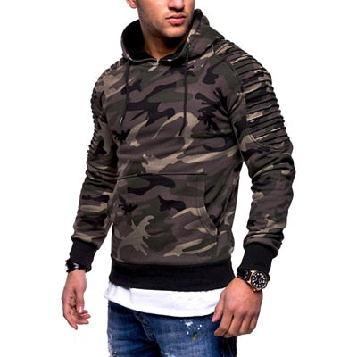 Blusa Moletom Casual Camuflada Hector Verde / P