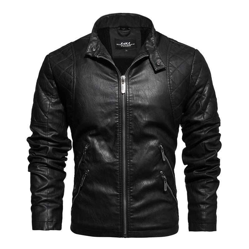 Jaqueta Masculina De Couro Preta / P 63-69Kg 01
