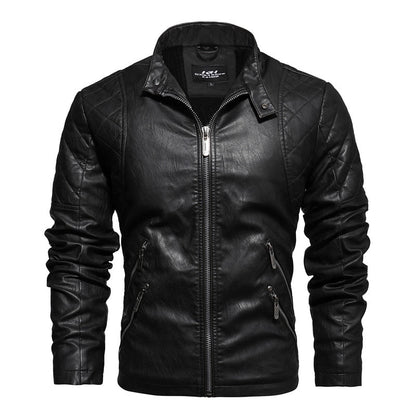 Jaqueta Masculina De Couro Preta / P 63-69Kg 01