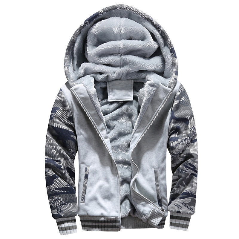 Jaqueta Masculina Casual Street Camuflada Cinza / Gg