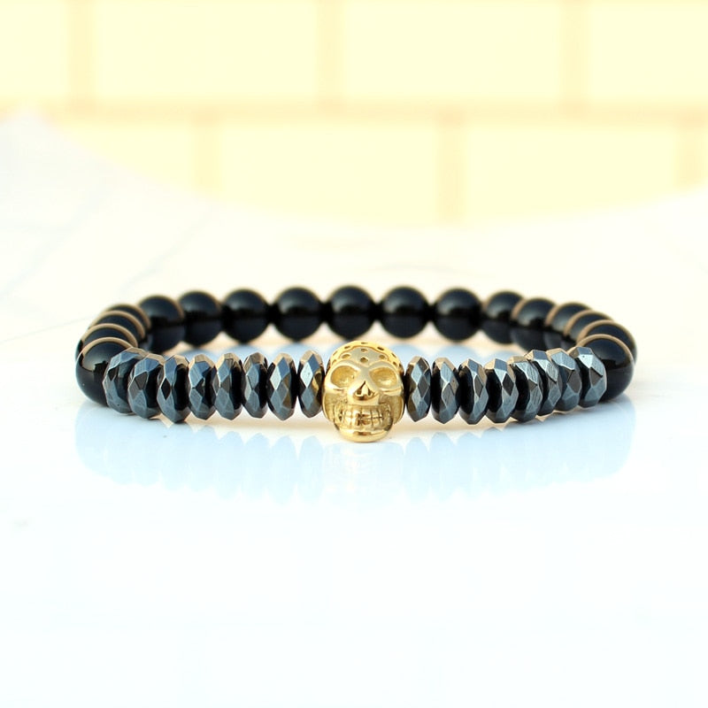 Pulseiras King & Skull - 2 em 1 - Voron Store