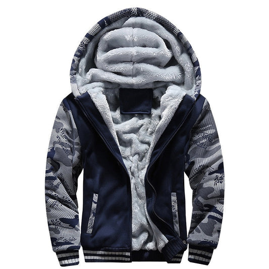 Jaqueta Masculina Casual Street Camuflada Azul / Gg