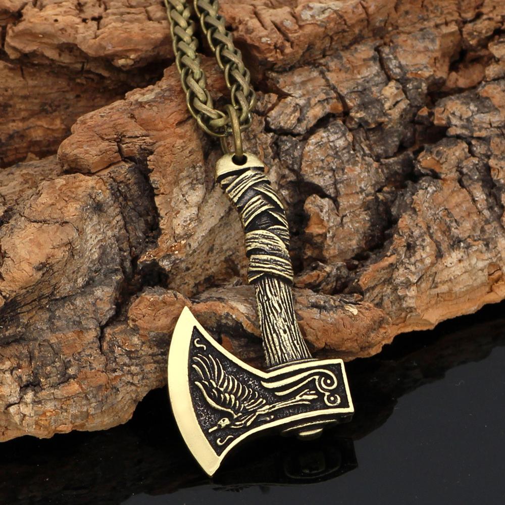 Colar Nórdico Viking Machado Dourado Viking