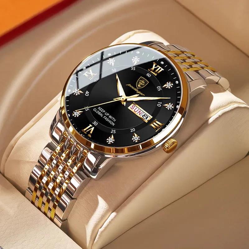 Relógio Masculino Imperador Dourado/Preto