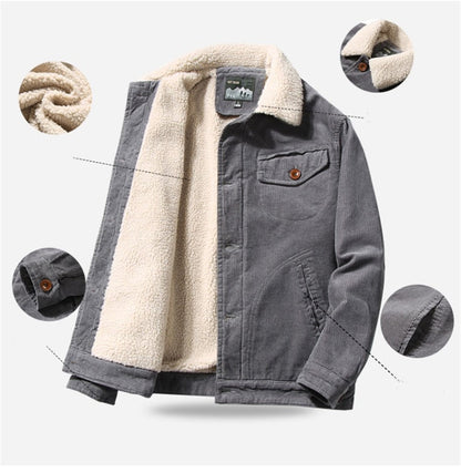 Jaqueta Masculina Casual Veludo - Tipo Jeans