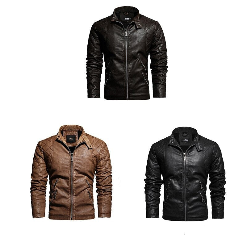 Jaqueta Masculina De Couro 01
