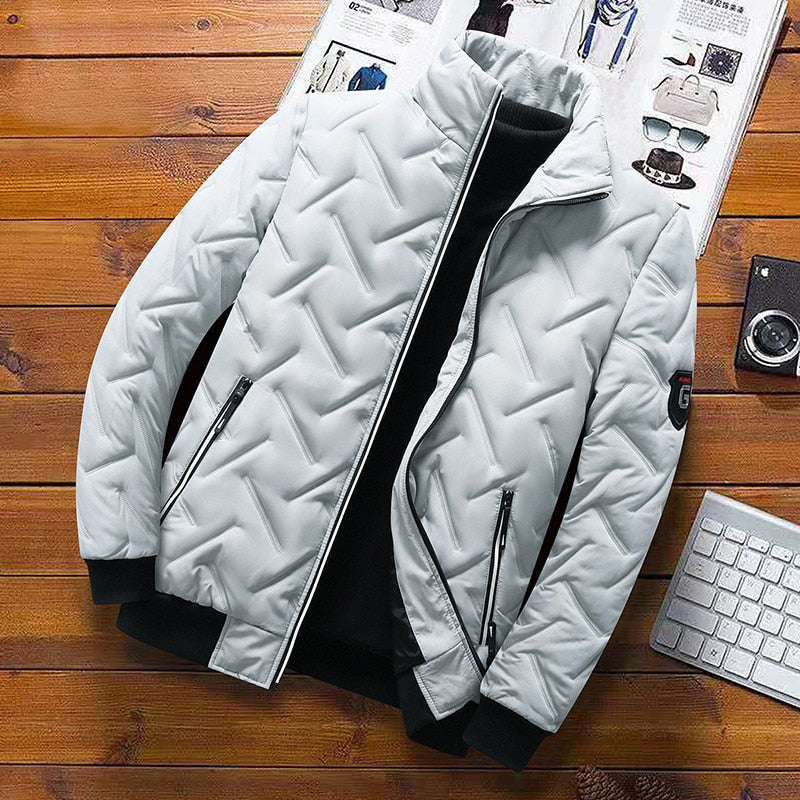 Jaqueta Masculina Impermeável Parkas Cinza / P