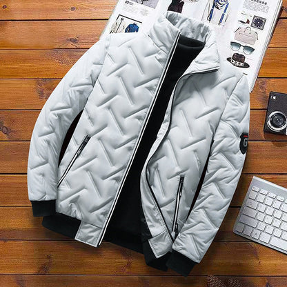 Jaqueta Masculina Impermeável Parkas Cinza / P