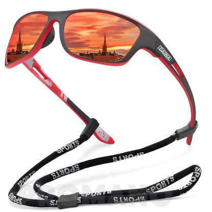 Óculos De Sol Polarizado Com Brinde Vermelho Daiwa 01