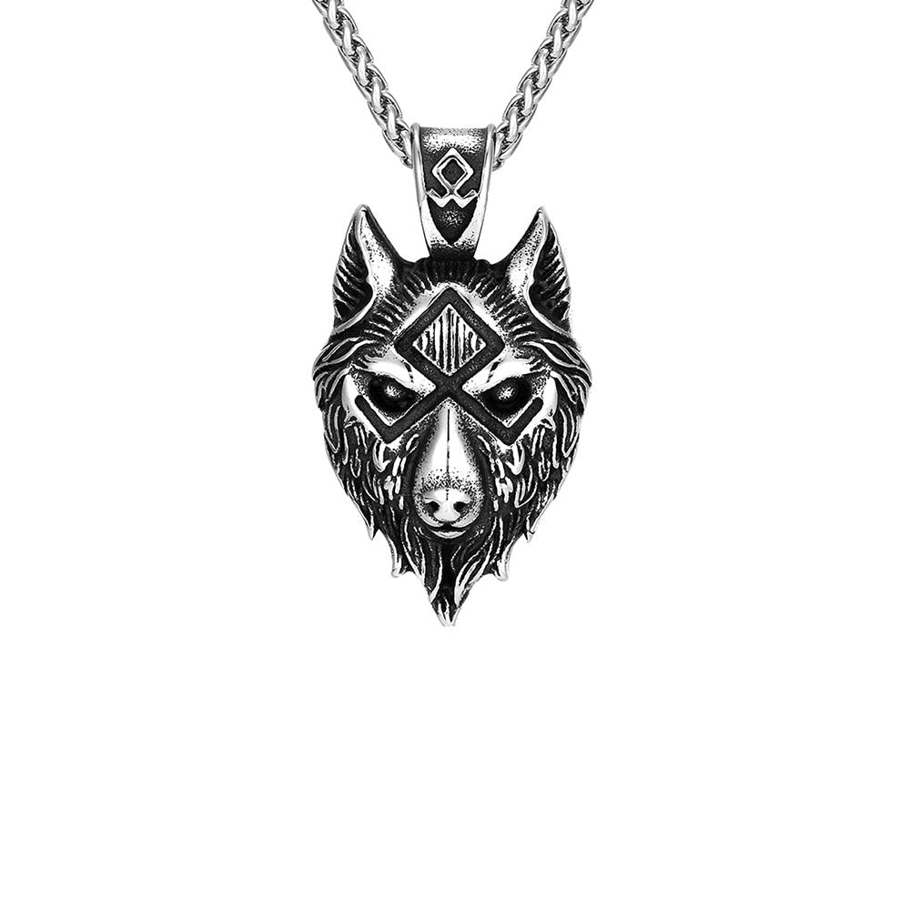 Colar Nórdico Viking Lobo