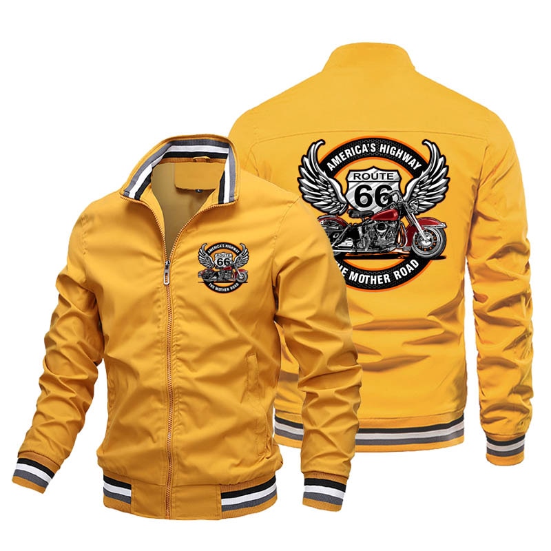 Jaqueta Masculina De Inverno Rota 66 Amarela / P (65-75Kg) Rota