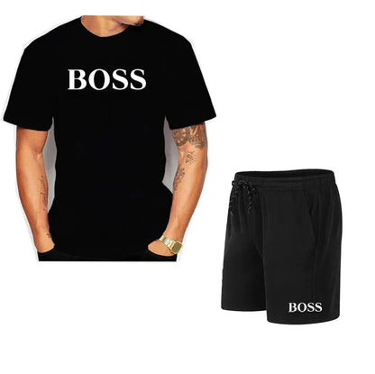 Conjunto Boss - Camiseta Malha Fria + Bermuda