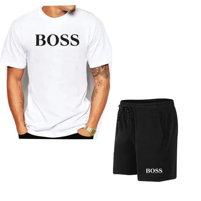 Conjunto Boss - Camiseta Malha Fria + Bermuda