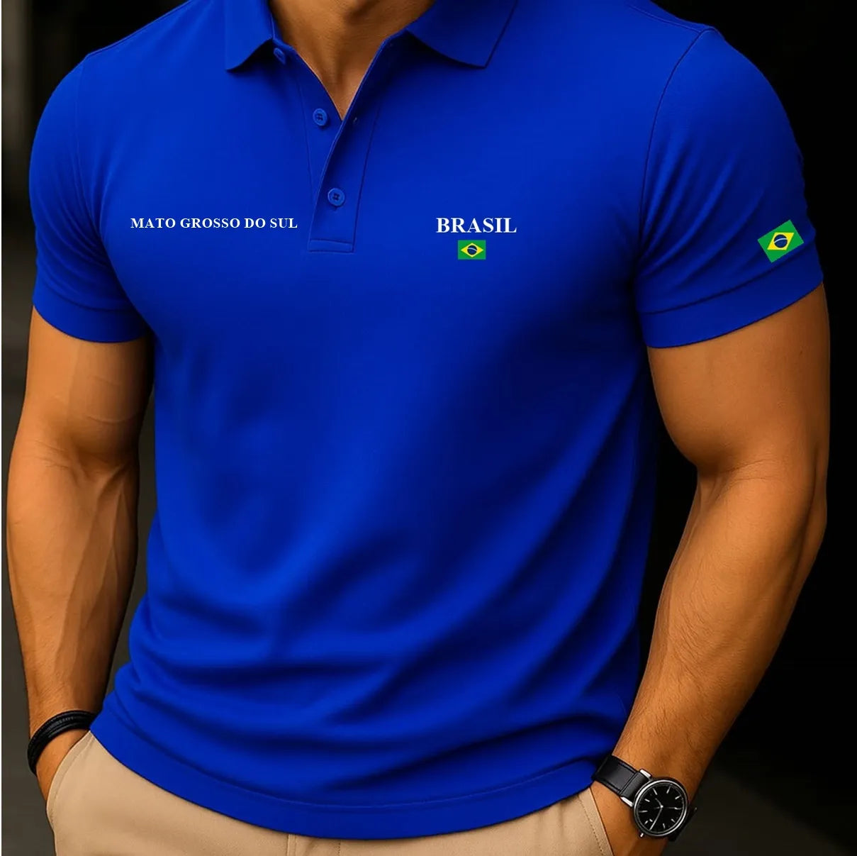 Camisa Polo Brasil - Mato Grosso do Sul™