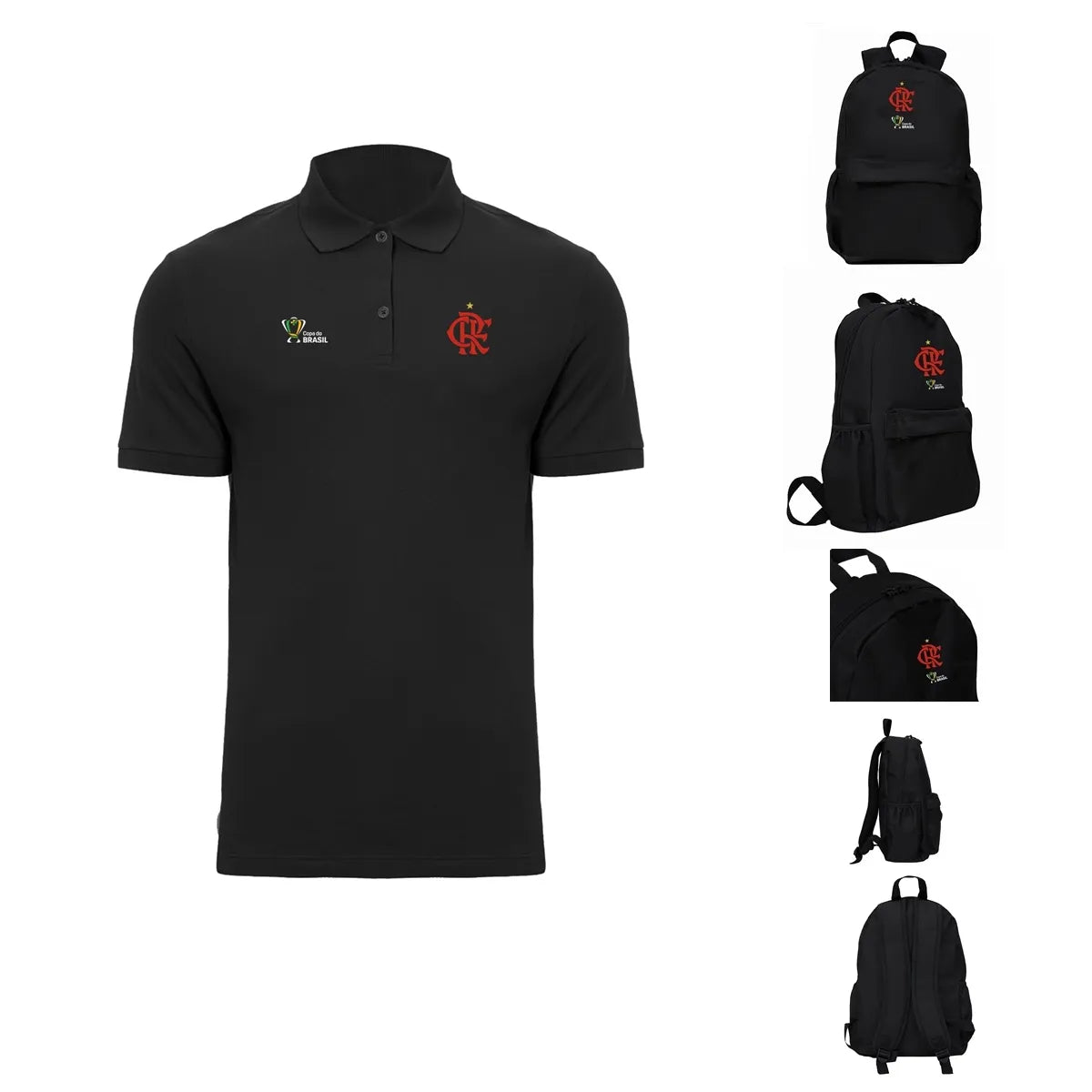 Kit Flamengo Copa do Brasil - Camisa Polo + Mochila