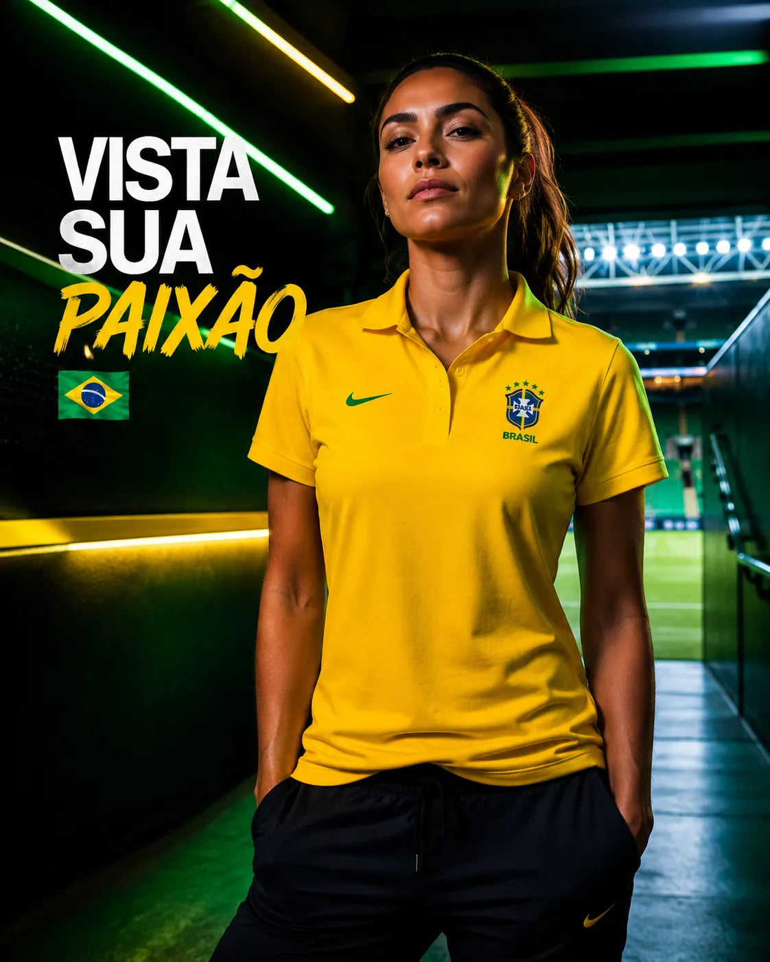 Camisa Polo Feminina - Brasil